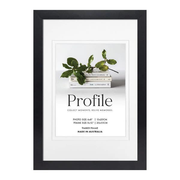 Profile Deluxe Black 8x12" Frame - 6x8" Opening