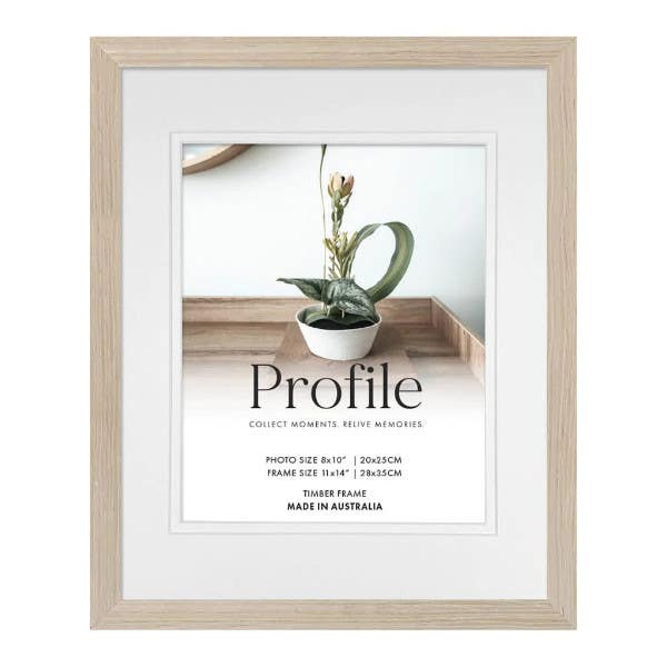 Profile Deluxe Polar Birch 10x12" Frame - 6x8" Opening