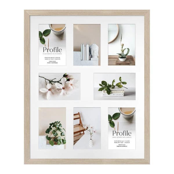 Profile Deluxe Polar Birch 16x20" Frame - 8x 4x6" Photos