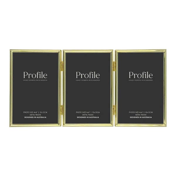 Profile Habitat Brass Photo Frame - 3x 4x6"