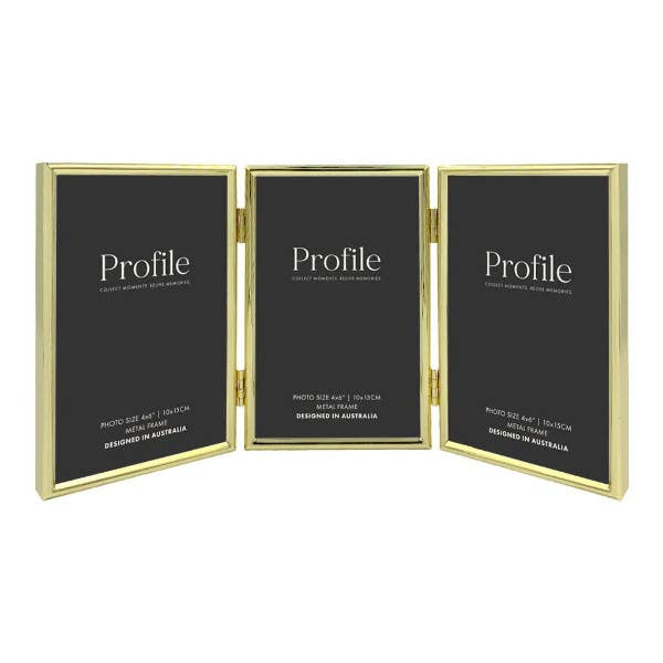Profile Habitat Brass Photo Frame - 3x 4x6"