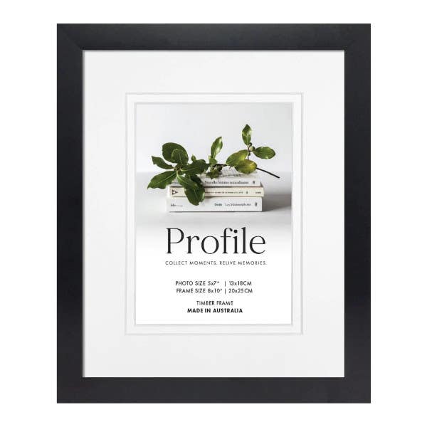 Profile Deluxe Black 8x10" Frame - 5x7" Opening