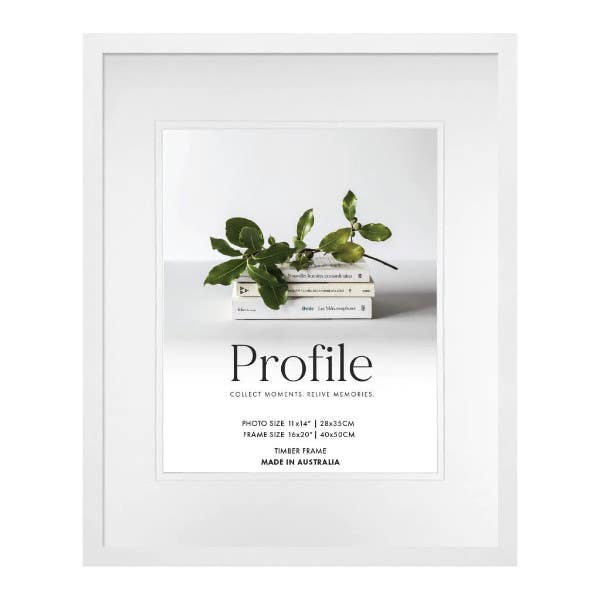Profile Deluxe White 16x20" Frame - 11x14" Opening
