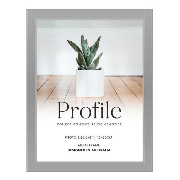 Profile Metal Eternal Silver 6x8" Photo Frame