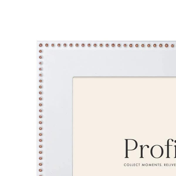 Profile Noble White Gold 8x10" Photo Frame