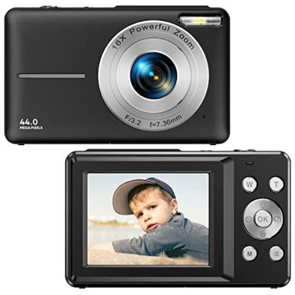 Pulse DC44 Digital Compact Camera w/32GB Card- Red
