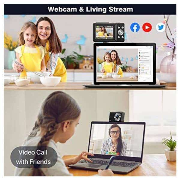 Pulse DC44 Digital Compact Camera w/32GB Card - Black