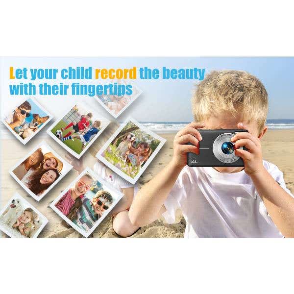 Pulse DC44 Digital Compact Camera w/32GB Card - Black