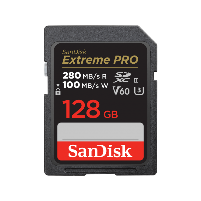 SanDisk Extreme Pro 128GB SDXC Card 280MB/s V60