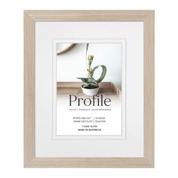 Profile Deluxe Polar Birch 8x10" Frame - 5x7" Opening