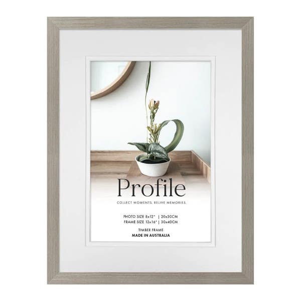 Profile Stone Ash 12x16" frame - 8x12" opening
