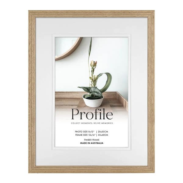 Profile Deluxe Victorian Ash 12x16" Frame - 8x12" Opening