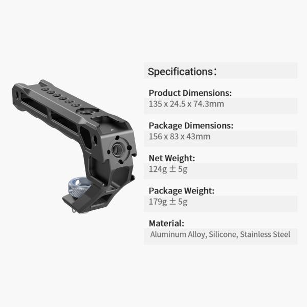 SmallRIG 3765 Top Handle with 3/8"-16 Locating Holes for ARRI