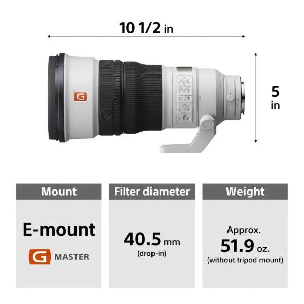 Sony FE 300mm f2.8 GM OSS Lens