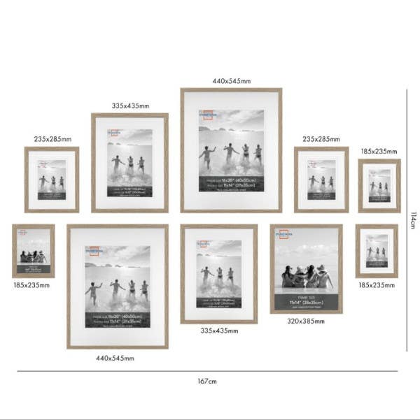 Studio Nova Gallery Frame Set of 10 - Natural