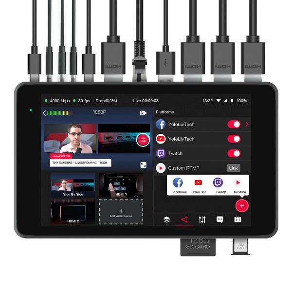 YoloLiv YoloBox Pro All in One Multi Camera Streaming Encoder Switcher