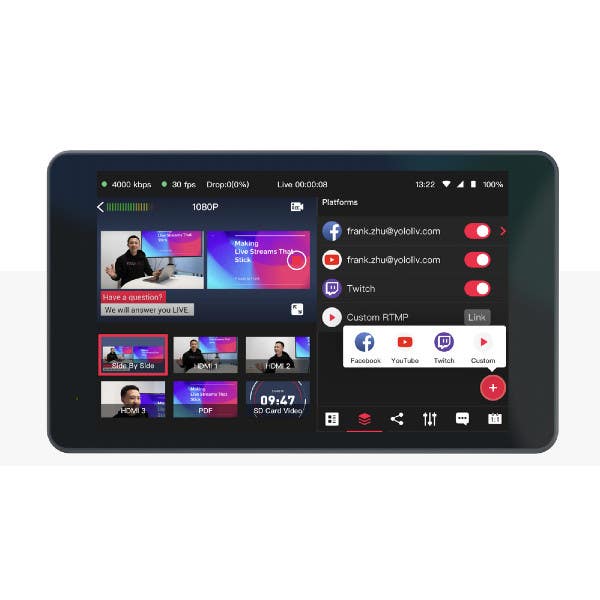 YoloLiv YoloBox Pro All in One Multi Camera Streaming Encoder Switcher