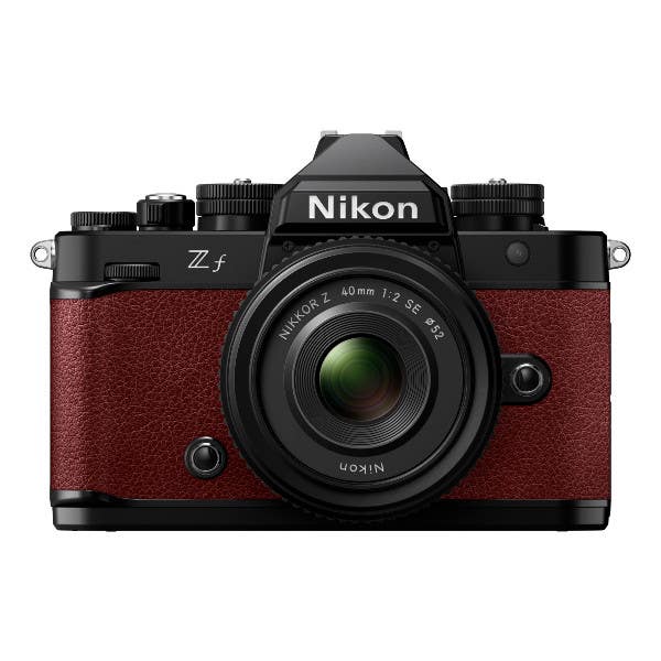 Nikon Zf + 40mm Kit - Black/Bordeaux Red