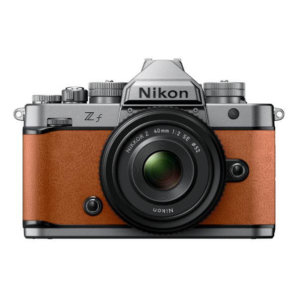 Nikon Zf + 40mm Kit - Silver/Cognac Brown