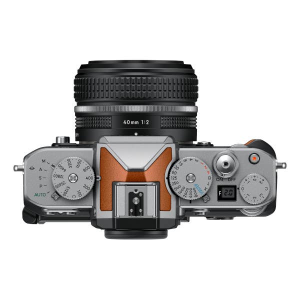 Nikon Zf + 40mm Kit - Silver/Cognac Brown